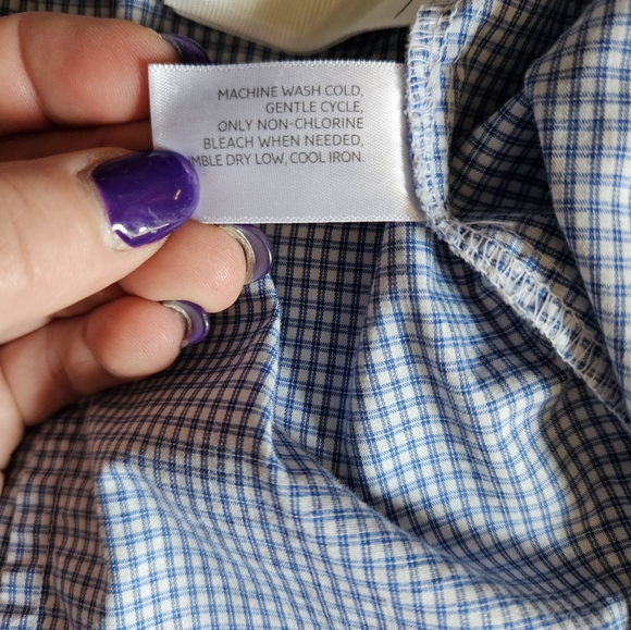 OLD NAVY x-small button-down checkered shirt - Picture 12 of 13